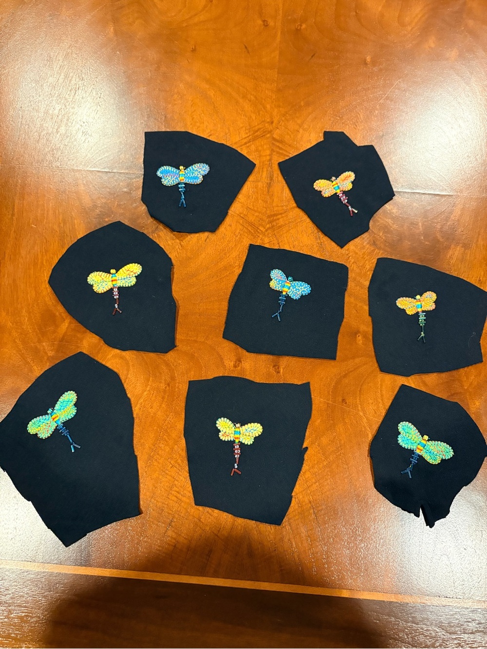 Crafters bundle Dragonfly Patch Accessory - Multicolor Embroidered (Set)